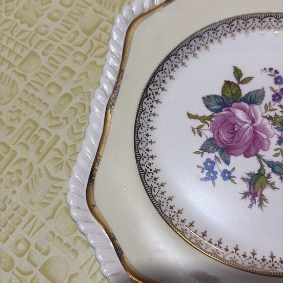 Vintage Square Johnson Brothers Floral Plate - Picture 5 of 7